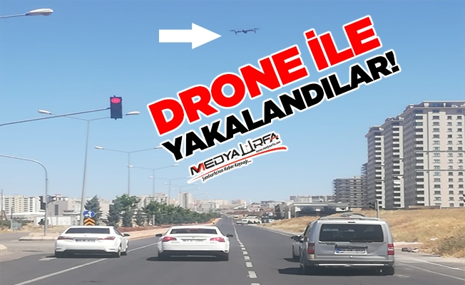 Şanlıurfa'da droneli trafik kontrolü