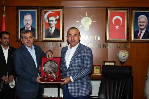 Bakan Çavuşoğlu-Başkan Beyazgül ziyaret