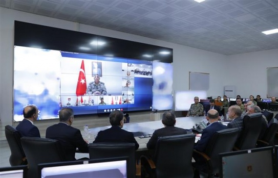 Erdoğan Müşterek Harekat Merkezinde