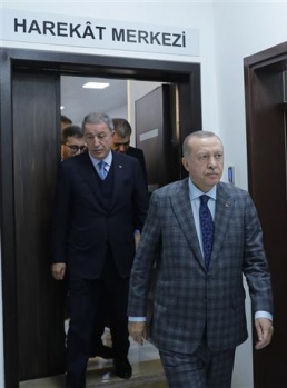 Erdoğan Müşterek Harekat Merkezinde