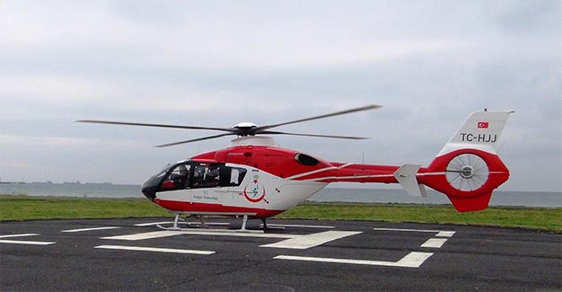 Siverek'te Karda Mahsur Kalan 2 Hastaya Ambulans Helikopter Yetişti