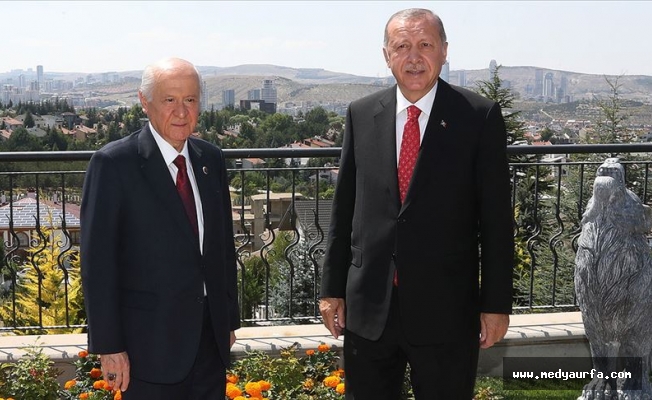 Erdoğan ile Bahçeli bir araya geldi