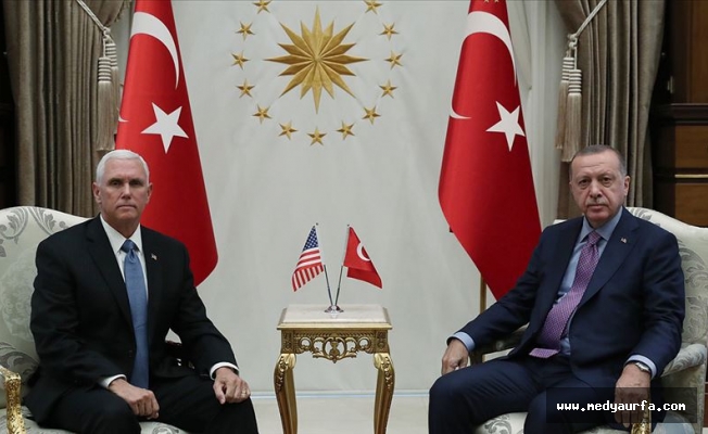Erdoğan ABD Başkan Yardımcısını kabul etti