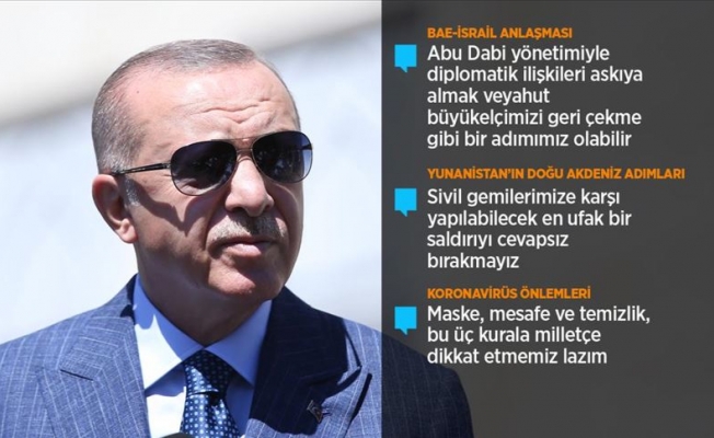 Erdoğan'dan BAE'ye tepki