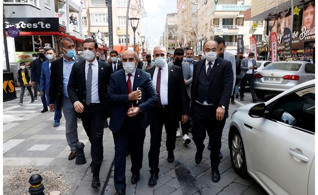 CHP heyeti Şanlıurfa'da esnaf ziyaretinde bulundu