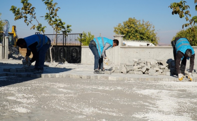 Haliliye'de sökülen parke taşları yeniden kullanılıyor