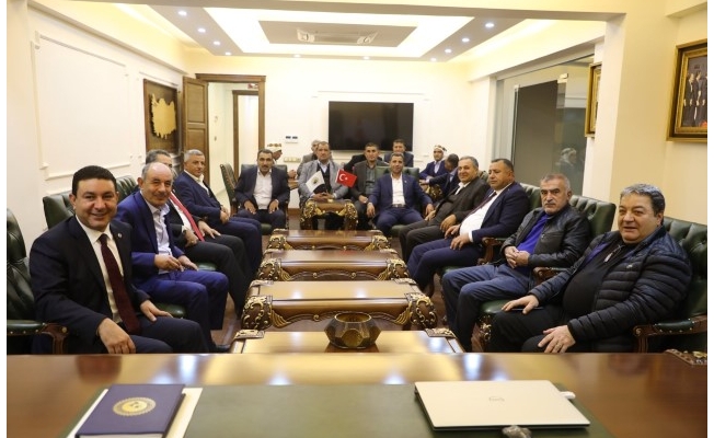 MHP heyeti Başkan Özyavuz'u ziyaret etti
