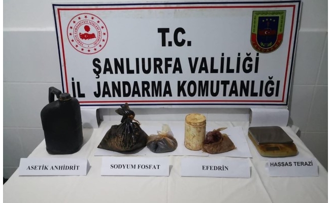 Şanlıurfa'da uyuşturucuda kullanılan malzemeler yakalandı