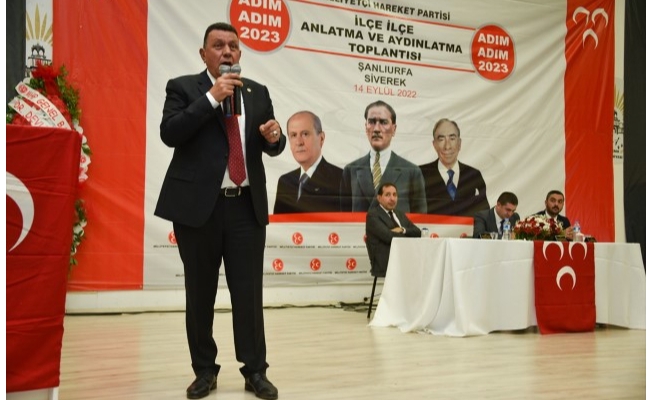 MHP heyeti, Şanlıurfa'da "Adım Adım 2023" toplantısına katıldı