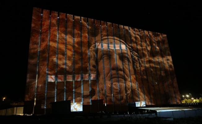Troya Müzesi'nde '3D Mapping' gösterimi yapıldı