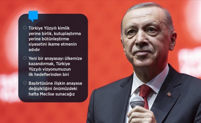 Erdoğan "Türkiye Yüzyılı" vizyonunu açıkladı