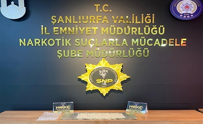 Şanlıurfa'da 994 sentetik uyuşturucu hap ele geçirildi