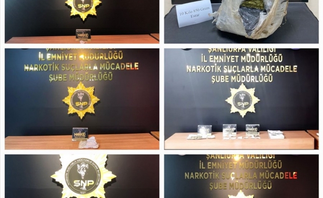 Şanlıurfa'da uyuşturucu operasyonunda 12 şüpheli yakalandı