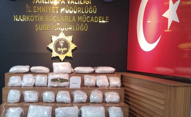 Şanlıurfa'da 21 kilo 550 gram uyuşturucu ele geçirildi
