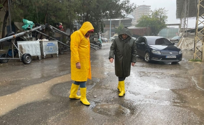 Siverek'te sağanak yağışa karşı tüm önlemler alındı